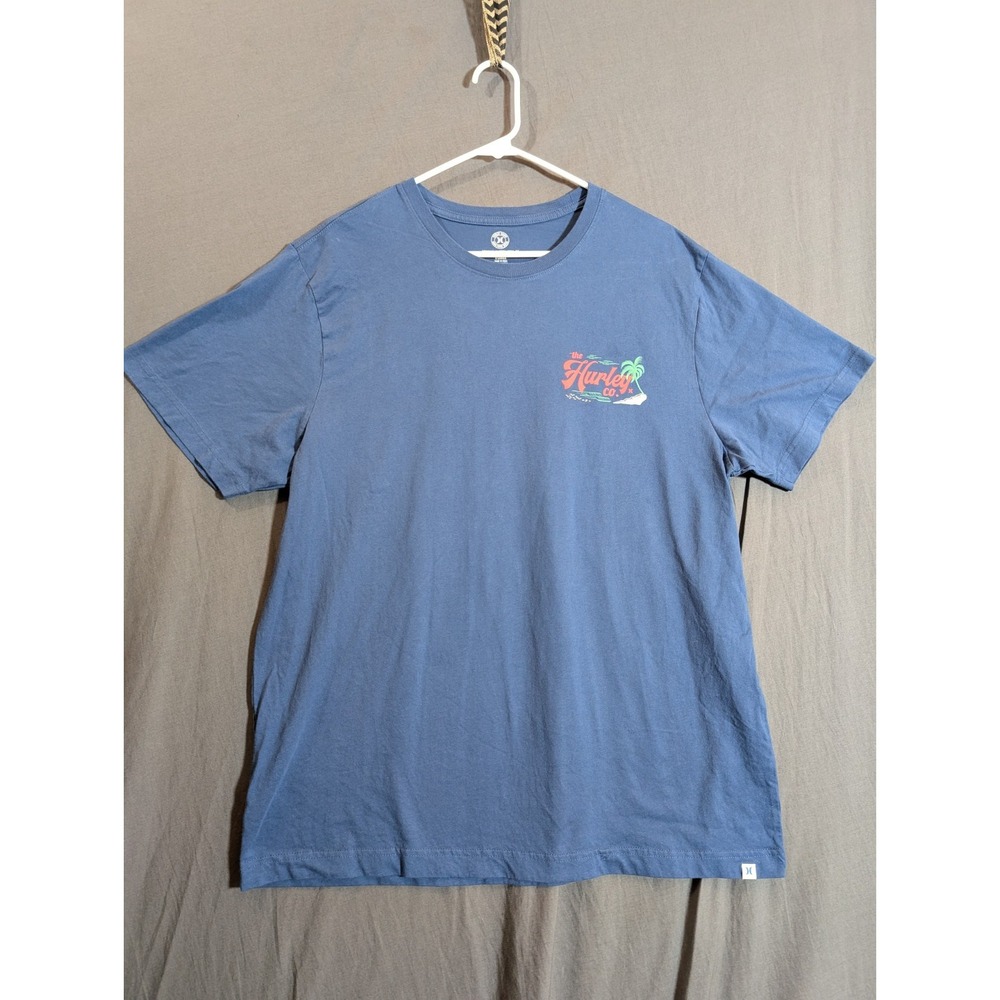 Hurley Brand Men's‎ XL Blue Crew neck t shirt 100% cotton